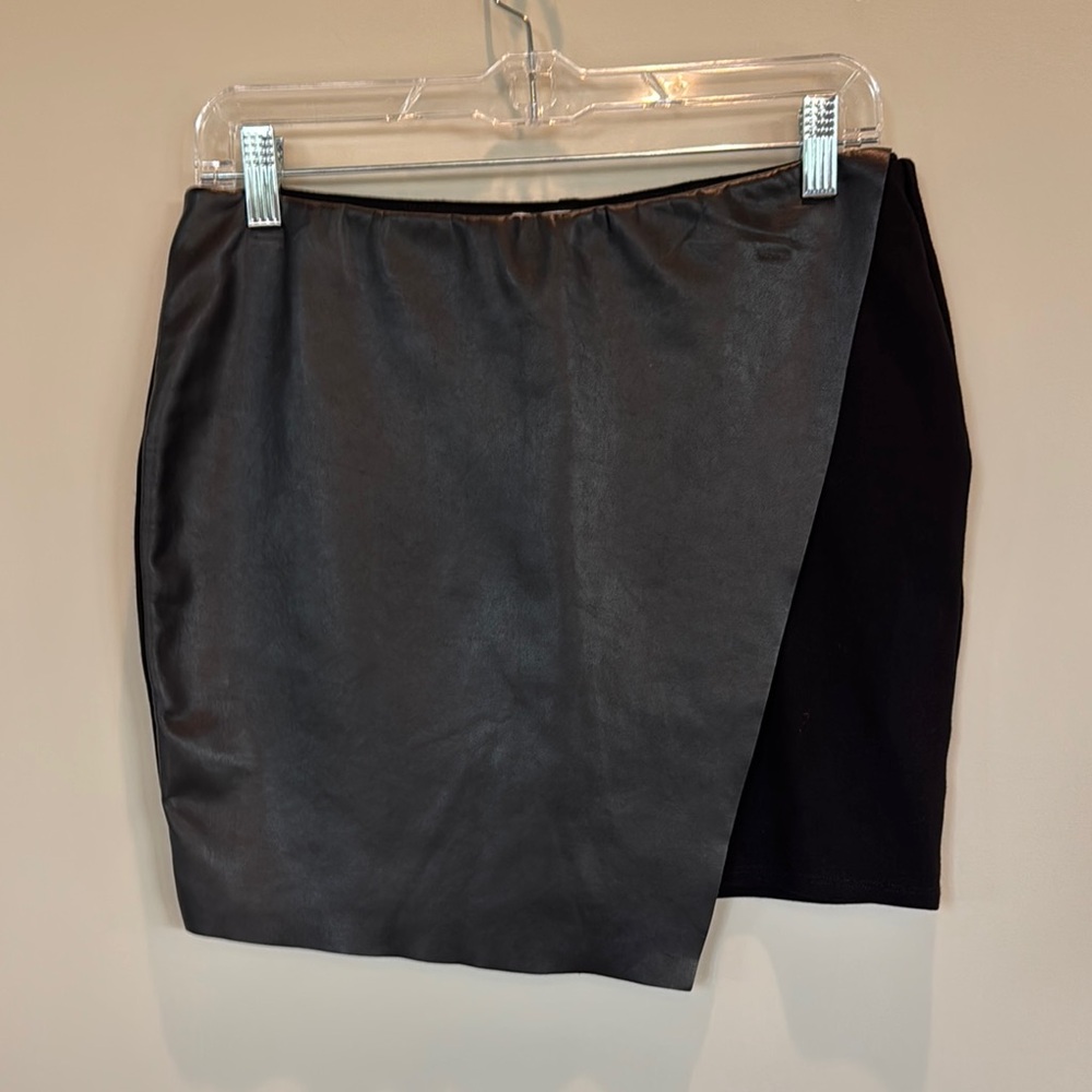 Bailey 44 Black  Asymmetrical Pencil Skirt